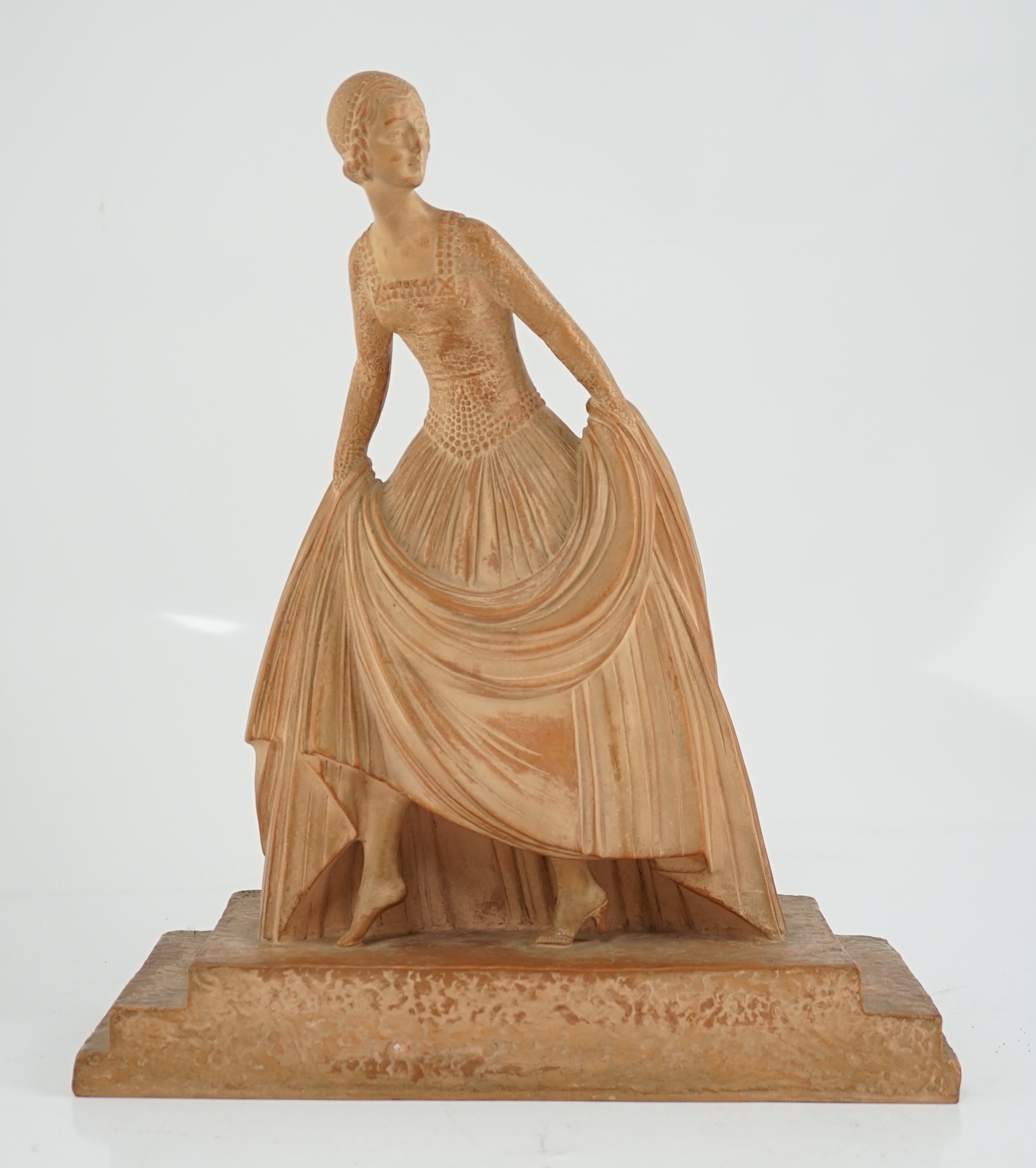 Demétre Haralamb Chiparus (1886-1947), a terracotta figure of Cinderella, Editions Reveyrdis, Paris